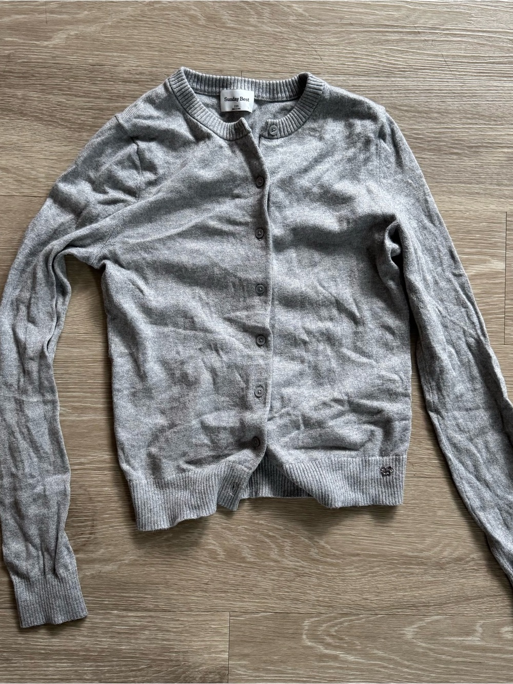 Aritzia Grey Cardigan Sweater